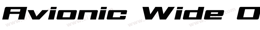 Avionic Wide Oblique字体转换 Avionic Wide Oblique字体转换